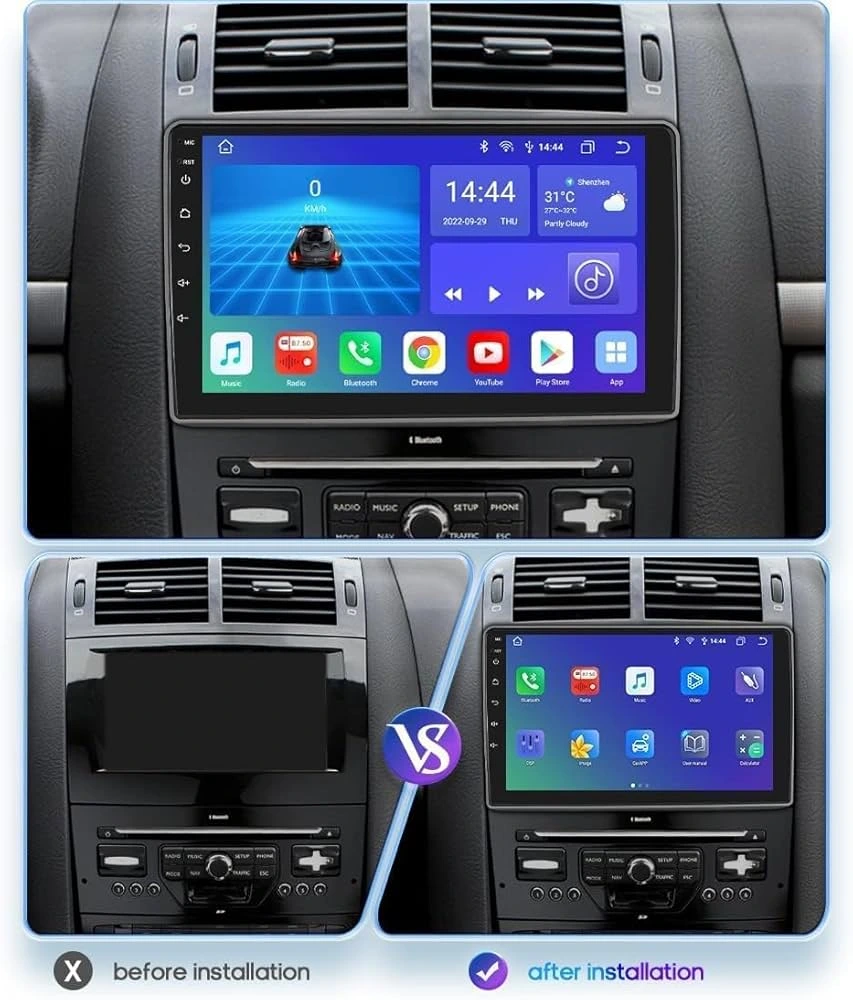 Poste Android Peugeot 407