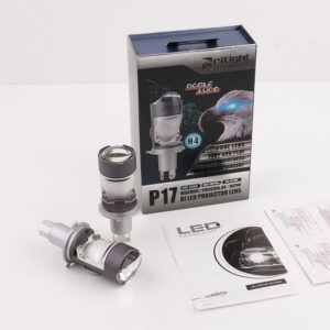 Ampoules Bi-LED H4 Prilight P17 - Mini Projecteur Double Loupe (110W / 13000LM)