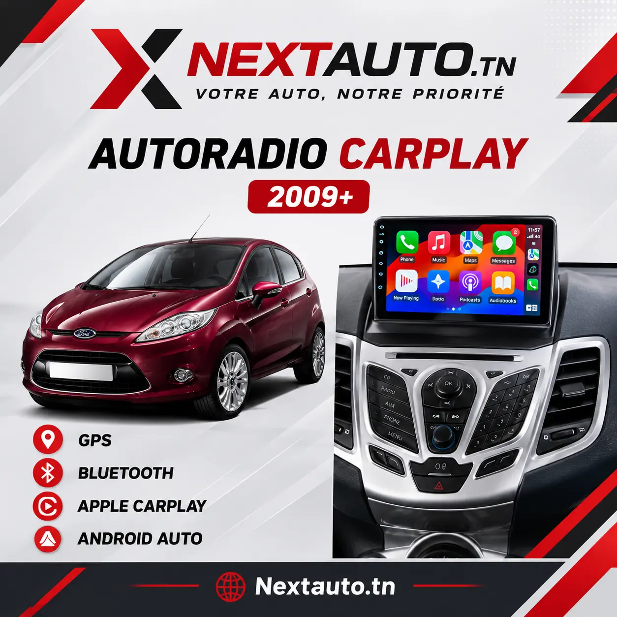 Autoradio Android Ford Fiesta 2009