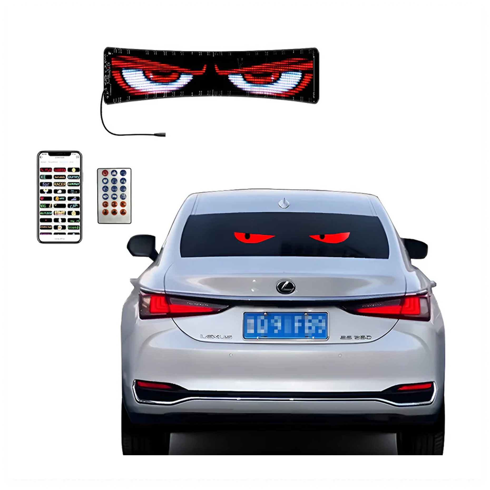 ⁨ Smart Car LED Sign