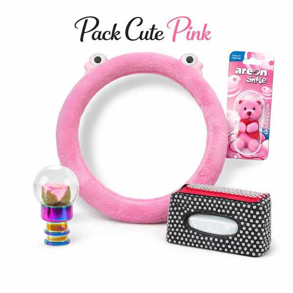 Pack Accessoires Voiture Pink – Élégance & confort