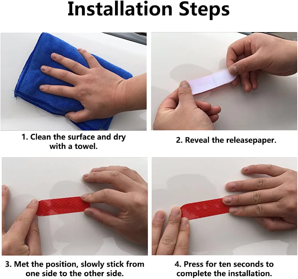 Stickers Réfléchissants Haute Visibilité : Sécurité Multi-Supports – Image 5