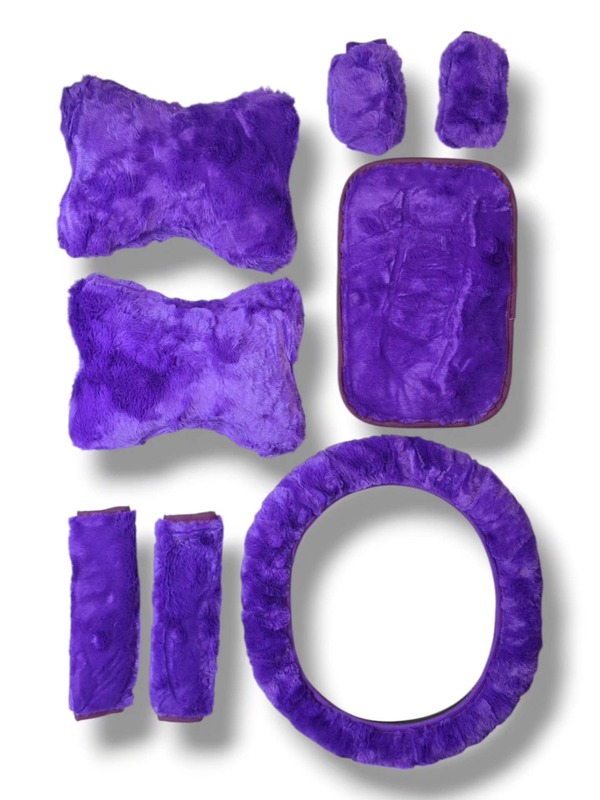 Pack Intérieur Voiture Premium "Full Fluffy" – Set de 8 Pièces Universel – Image 4