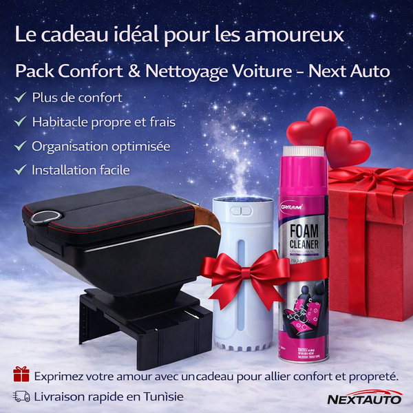 Pack Cadeau des Amoureux – Confort & Propreté Voiture