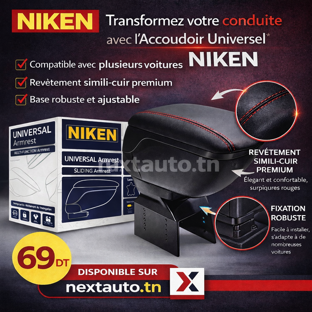 Accoudoir Central Universel NIKEN – L&rsquo;Innovation Confort par Next Auto