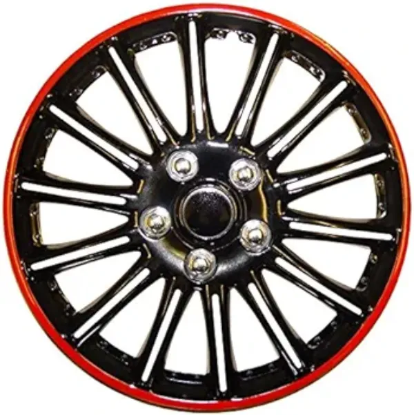 Enjoliveur Sport « Red Line » – Look Jante Alu & Finition Premium 15&Prime; 16&Prime;