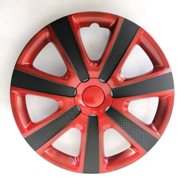 Enjoliveurs Sport Red & Carbon Edition – Pack de 4   14&Prime; 15&Prime;