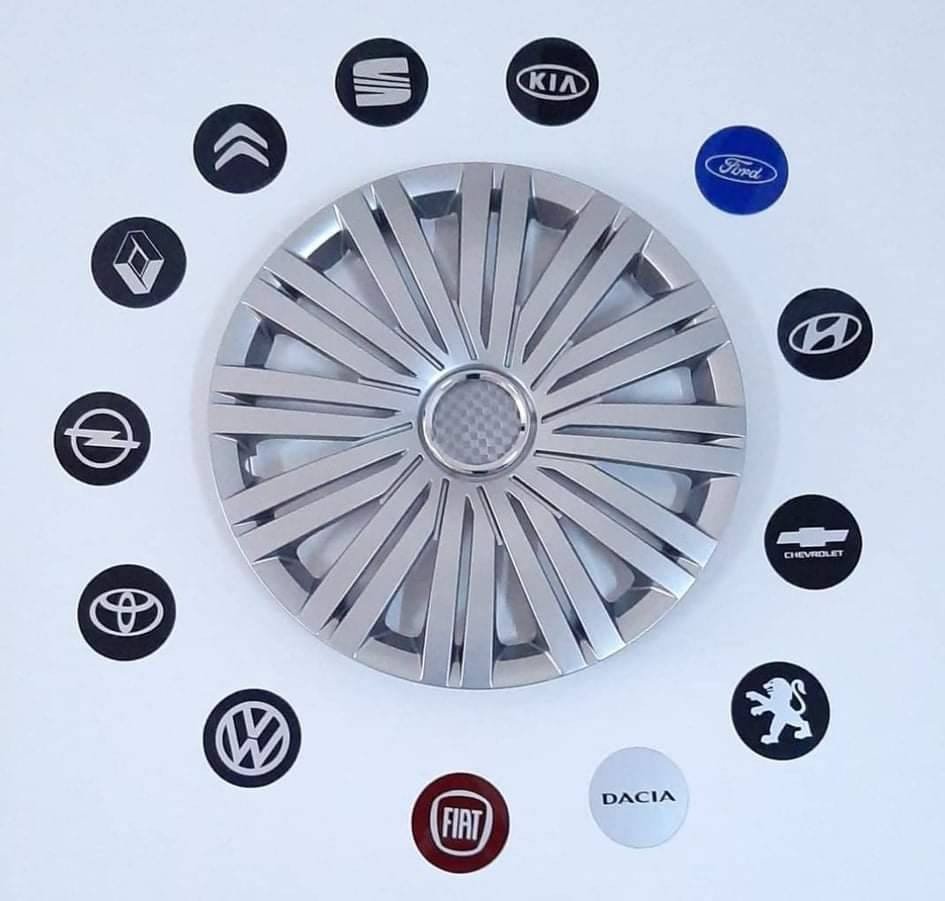 Enjoliveurs Premium Style Alliage – L'Élégance avec logo à Petit Prix 13"/14"/15" – Image 3