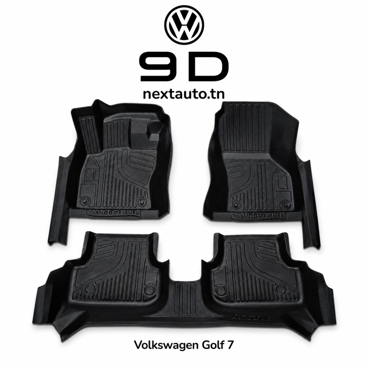 Tapis de sol 9D Premium sur mesure « Shield » Golf 7