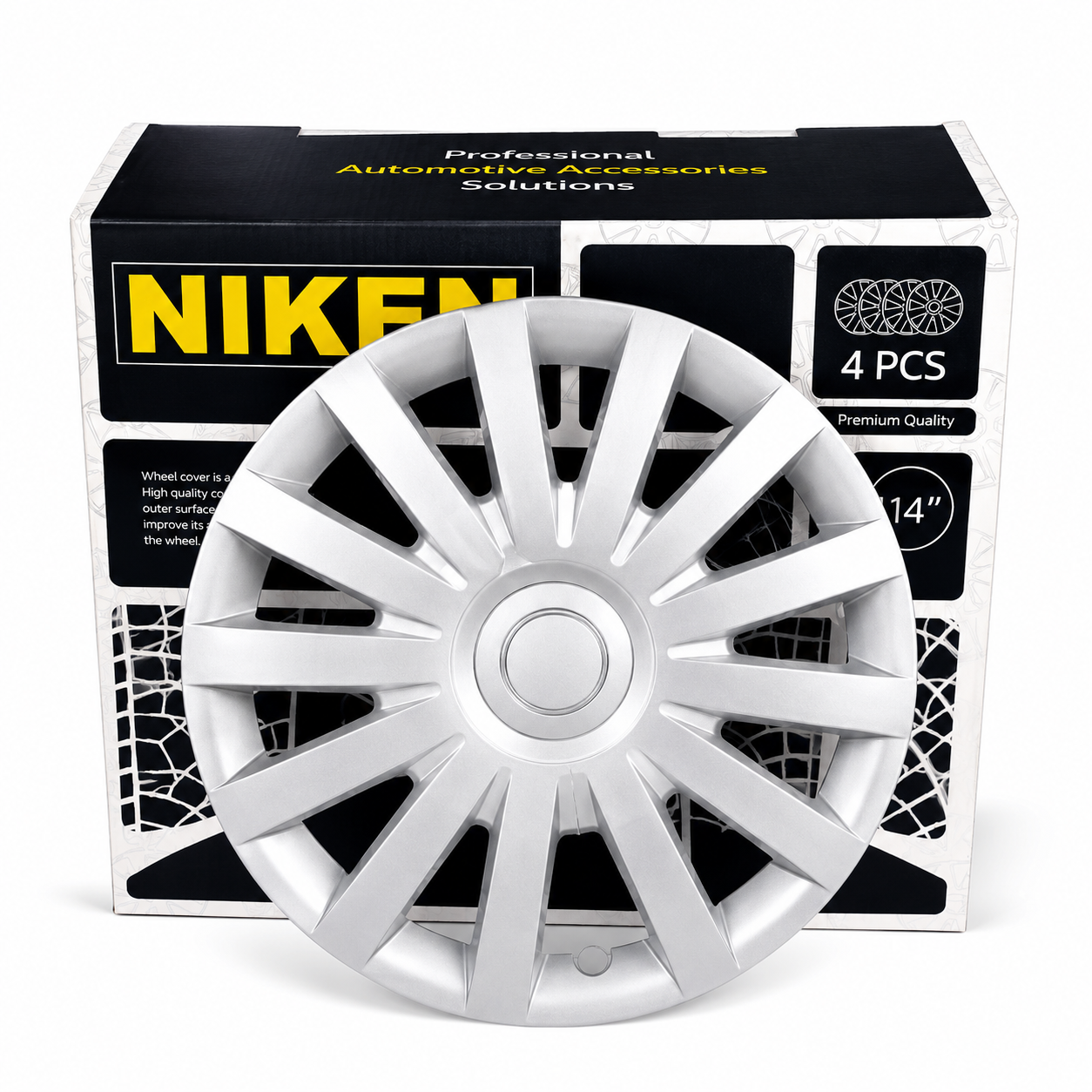 Pack de 4 Enjoliveurs Niken Sport 14 Pouces – Look Dynamique