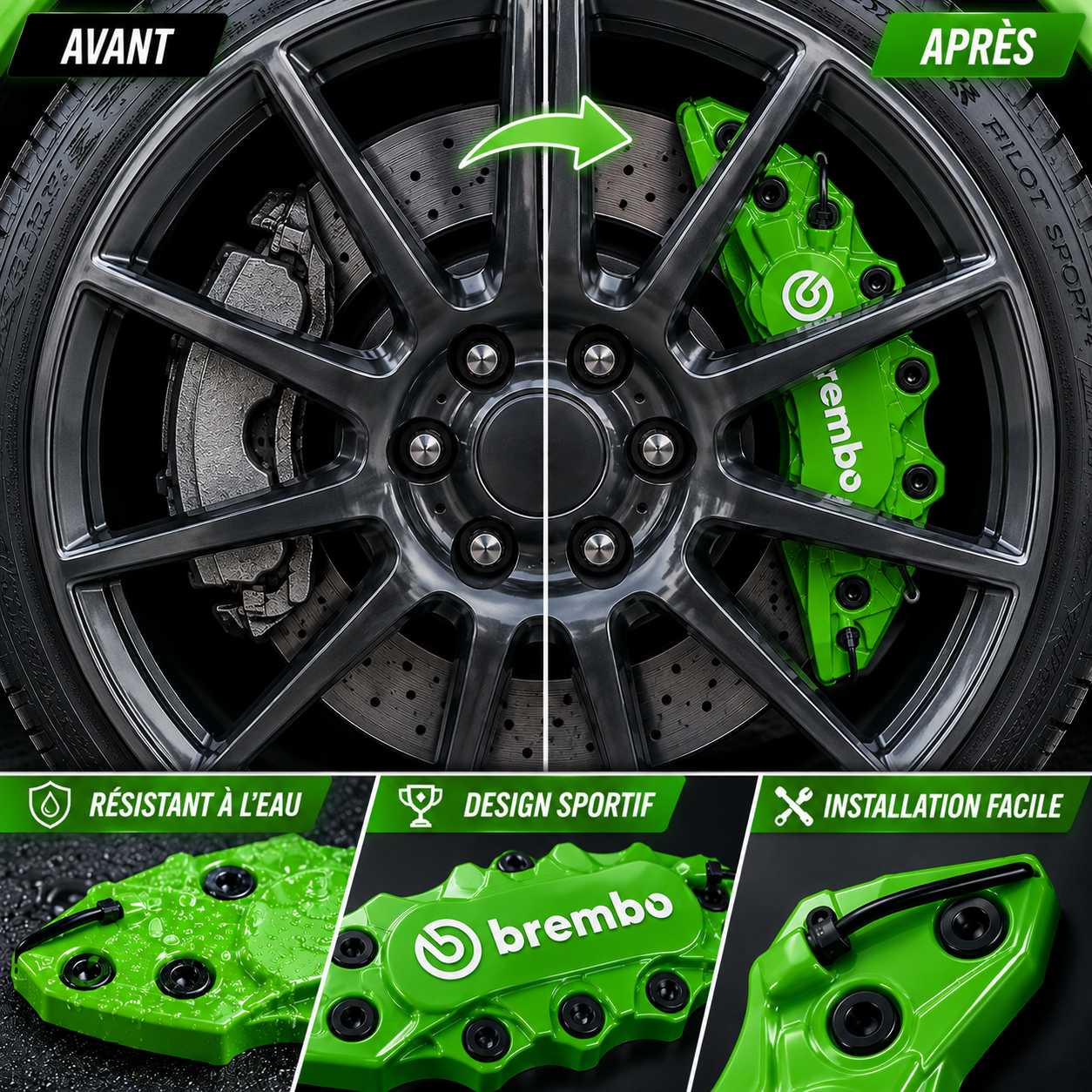 Cache Étrier Brembo Universel – Look Sportif pour Vos Jantes – Image 8