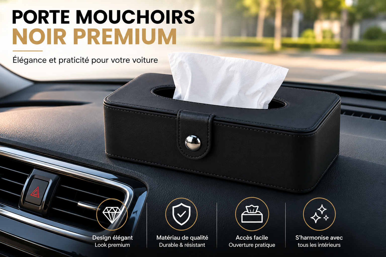 Porte-Mouchoirs Premium pour Voiture â Image 5