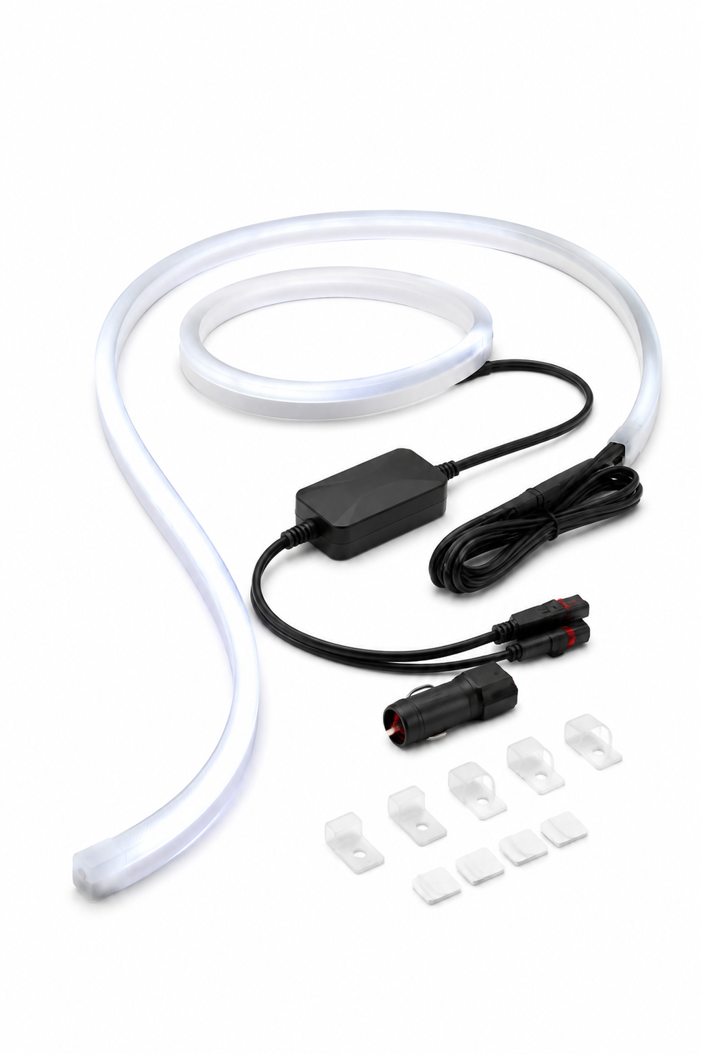Bande LED lumineuse pour capot automobile