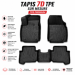 Tapis 7D TPE sur mesure – Couverture du plancher de votre voiture | Next Auto