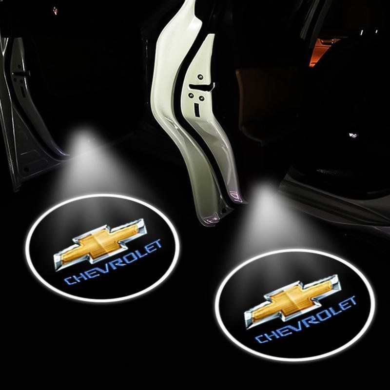 Projecteur logo LED cheverolet pour Portière – Lot de 2 Pièces