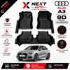 Tapis 9D Sur Mesure pour Voiture Audi A3 – Protection Premium | Next Auto Tunisie