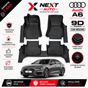 Tapis 9D Sur Mesure pour Voiture A6 – Protection Premium | Next Auto Tunisie