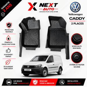 Tapis 9D Sur Mesure pour Voiture caddy 2 places – Protection Premium | Next Auto Tunisie