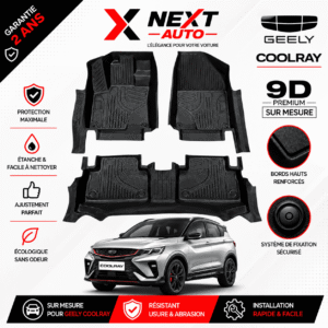 Tapis 9D Sur Mesure pour Voiture Geely Coolray – Protection Premium | Next Auto Tunisie