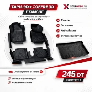 Pack Duo Tapis 9D + Tapis Coffre