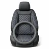 Pack Housse de Siège Next Auto – Semi-Cuir Confort pour Voitures 4 et 5 Places avec couvre volant