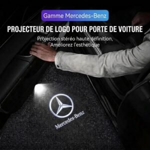 Projecteur Mercedes-Benz LED pour Portière – Lot de 2 Pièces